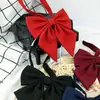 Uniforme Jk corbata de moño raíz de pluma cianótico rojo color sólido ángulo oblicuo japonés estudiante raíz de pluma gigante flor de cuello traje de marinero objeto pequeño