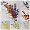 Arreglo floral artificial de orquídea para baile de bodas, orquídea de tallo largo con diseño de mariposa, flores artificiales al por mayor, materiales florales decorativos de alta calidad