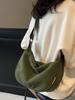 Bolsa de Veludo em Formato de Dumpling Transfronteiriça 2026 Nova Bolsa Transversal Casual para Mulheres Pequena Bolsa de Tecido Versátil Retrô Bolsa de Ombro