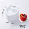 Molde para pastel de mousse con ranura de seis agujeros en forma de corazón, estrella, cuadrado, redondo, encaje, molde para postre de pastel de chocolate francés