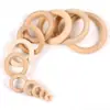 Anillo de madera color log anillo de madera anillos de madera accesorios Diy anillo para bolso de mano pulsera anillo colgante para cortina accesorios para juguetes transfronterizo