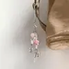 [Temporada da Flor de Cerejeira da Primavera] Cordão para Câmera CCD Contas Artesanais Estilo Coração Girly Corrente para Celular Ins Pingente Gubenka