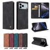 Adecuado para Samsung S25Ultra Funda de Cuero con Ventosa Esmerilada S24Plus Billetera para Tarjetas S25Edge Funda Protectora Tipo Libro