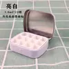 Mini Paleta Caja de Lata Pintura de Acuarela Esmalte de Uñas Gel Caja Dispensadora Portátil para Exteriores Tapa abatible Caja Metálica para Caramelos