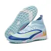 Zapatillas de fútbol transfronterizas para niños y niñas, especialmente diseñadas para estudiantes de primaria, con tacos TF para entrenamiento y competición, zapatillas de entrenamiento juveniles con tacos largos