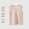 Colete Sem Manga para Bebê Recém-Nascido com Proteção para a Barriga, Camisola de Modal Fina de Verão para Bebês e Crianças Pequenas
