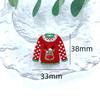Brincos Pingente de Alce Fofo de Natal em Acrílico Suéter Vermelho e Verde Brincos DIY Acessórios de Decoração de Joias