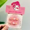 Uñas Vestibles de Dibujos Animados para Niños Sanrio Melody Kitty Kuromi Uñas de Bebé Lindas Suaves Lindas Manicura