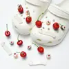 Buraco sapatos acessórios de alta qualidade ervilhas sapatos sapatos flor decorativo fivela diy acessórios jóias chinelos fivela removível sapato fivela