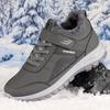 Zapatos de Algodón de Invierno para Hombres de Mediana Edad y Ancianos, Zapatos de Tela de Pekín Antiguos para Hombres, Zapatos Cálidos con Forro Polar y Acolchados para Hombres y Ancianos