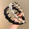 Diadema Irregular Plisada de Lunares para Mujer, Nuevo Pasador Antideslizante para el Cabello, Accesorio para la Cabeza, Salida Diaria, Temperamento Suave y Sencillo, Cabeza Versátil