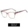 92618 Lentes Planas Transfronterizas de Impulso Gafas TR90 con Filtro de Luz Azul Montura Grande Versátil Europea y Americana Se Pueden Adaptar con Lentes para Miopía