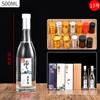 Botella de licor de vidrio, paquete de 0,50 kg, botella de vino sellada con tapa, botella de vino para el hogar, botella de vino especial para traje de boda