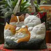 2026 Site Independente Transfronteiriço Amazon Nova Bolsa Tote Acolchoada com Estampa Digital Casual para o Dia a Dia Bolsa de Algodão