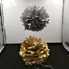 Bola de flor de papel dorada y plateada ceremonia de boda Actividades de empresa Decoraciones para fiestas de festivales celebración de flores diseño de habitación de boda
