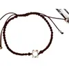 Pulsera Tejida a Mano Ping An Joy Estrella de Seis Puntas Retro Todo Fósforo Cuerda de Mano de Pareja de Gama Alta Pulsera para el Mejor Amigo del Estudiante