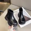 Botas para Niña 2026 Otoño/Invierno Nuevo Estilo Botines para Niña Pequeña Suela Suave Color Negro Tallas Mediana/Grande Botas Individuales Estilo Británico para Niños