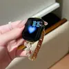 Pulseira de Relógio com Trevo de Quatro Folhas Adequada para S11 Apple Watch Iwatchs10/9Se Pulseira de Relógio de Metal