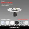 Mesa de Jantar Super Pedra de Cristal Luxo Pedra Moderna Simples Combinação de Mesa e Cadeiras para Casa Mesa Redonda Apartamento Pequeno Mesa Redonda de Micro Pedra de Cristal