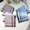 Pañuelo Fino de Algodón Absorbente de Sudor para Hombre, Estampado a Cuadros Clásico, Nostálgico, Antiguo, Estilo Retro