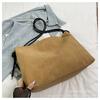 2026 Nova Tendência Outono e Inverno Retrô Fosco Grande Capacidade Simples Bolsa Tote Fashionável Casual Roupas de Trabalho Ombro Transversal Bolsa