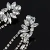 Pendientes largos de plata estilo coreano, simples, de botón, para mujer, temperamento, moda popular para discoteca E313