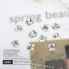 Popular online popular manicure pilha de diamante acessórios novo produto acabado torto coração gordo quadrado diamante Super Flash machado amor unha Diamante