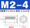 Columna Tuerca Remache Acero Inoxidable Bsos-M2M2.5M3M4M5 Agujero Inferior 4.2 Agujero Pasante Espárrago Remache Acero Inoxidable