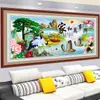 Pintura Decorativa para Pared de Fondo de Sofá de Sala de Estar Pegatina de Pared Autoadhesiva Armonía y Prosperidad en el Hogar Papel Tapiz de Pintura de Paisaje 3D