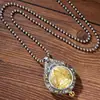 Colgante de plata tailandesa con mosaico de mamut y marfil del zodiaco Benmingfo Jiugong Bagua para hombres y mujeres, regalos de alta gama.