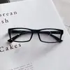 Gafas Retro de Montura Cuadrada Negras Montura Negra Cuadrada Cos Dos Dimensionales Ultra Transparentes Planas con Múltiples Grados de Elección para Gafas de Miopía