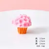 Accesorios de Resina de Flores Hermosas y Curación Simulada, Decoración de Bolsita Ciega DIY de Cesta de Flores, Adornos de Escritorio de Paisajismo de Jardinería