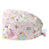 Gorro de Trabajo para Clínica Transfronteriza, Gorro Quirúrgico de Copa Redonda, Gorro sin Visera para Personal Médico, Gorro con Amarre Trasero, Gorro Protector