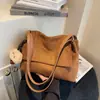 Bolso Retro de Gran Capacidad Transfronterizo para Mujer 2026 Nuevo Estilo Bolso de Hombro para Viajero Bolso Tote de Gamuza Relajado