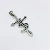 Pingente de Colar Doze Constelações Cravejado de Diamantes Cruz Única Moda Europeia e Americana Simples Elegante Joia de Aço Inoxidável Colar