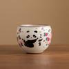 Taza Maestra Ruyao de Fábrica con Forma de Huevo de Dragón Panda Juego de Té Chino Kung Fu de Alta Gama Taza de Té Pequeña Película de Apertura Puede Levantar la Taza de Té
