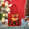 Bolso de Mano con Empaque Navideño Transfronterizo Fieltro Regalo Manzana Apariencia Exquisita Nochebuena Bolsa de Fieltro Christma