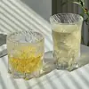 Vaso de Vidrio Estilo Ins con Patrón de Glaciar para Uso Doméstico, Vidrio Mate para Beber, Creativo, Accesible, Lujo, Gama Alta, Vaso para Whisky y Vino