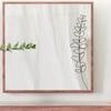 Adhesivos de pared de espejo de flores en blanco y negro decorativos para baño, espejo de inodoro, pintura autoadhesiva, adhesivos de pared removibles de PVC