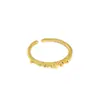 537 Anillo Plano Estilo Coreano Anillo de Plata Diseño de Nicho Ins Minimalista Alta Calidad Plata de Ley S925 Anillo Delgado Abierto Anillo para Mujeres
