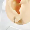 Brincos de Cobre com Zircônia em Forma de Espiga de Trigo Fivela de Orelha Clipe de Orelha Brincos de Luxo Acessível Estilo Ins para Mulheres Acessórios de Joias