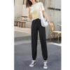 Calças Jogger Lanterna Femininas de Verão Novas Soltas Seda Gelo Finas Cintura Alta Emagrecimento Frescas Cropped Casuais