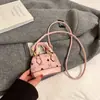 Bolsa de Urso de Desenho Animado com Design de Nicho Moda de Luxo Leve Boston Crianças Menina Princesa Mini Bolsa de Mão Transversal