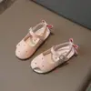 Sandalias Cerradas Estilo Coreano de Moda para Bebé Verano 2026 Nuevas Sandalias Romanas Huecas con Lazo para Niñas Sandalias de Suela Suave
