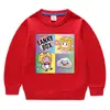 Suéter de cuello redondo de manga larga para niños y niñas, ropa de estilo coreano con dibujos animados de primavera y otoño de 2023, de algodón, para bebés, pequeños y medianos.