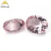 Forma de huevo abuela verde nano piedra desnuda ovalada pino verde en stock directo Wuzhou gema artificial al por mayor