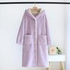 Nueva Bata de Noche de Lana de Cordero para Mujer, Ropa de Dormir de Invierno, Bata Caliente de Felpa, Ropa de Casa Larga de Invierno para Mujer, Venta al por Mayor