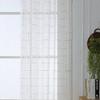 Pantalla de cáñamo cruzada de celosía de color blanco pantalla para ventana cortina de poliéster pantalla para ventana bordada balcón sala de estar dormitorio transmisión de luz productos para pantalla de ventana-