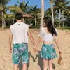 Linda Falda Dividida Fragante Estilo Coreano Traje de Baño para Mujer Traje de Baño de Pareja Pantalones de Playa para Hombre Venta al por Mayor