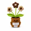 Mais vendidos no AliExpress e na Amazon: Bonecas de lã feitas de crochê, rosas de tricô feitas à mão, cartões positivos e bonecas emocionais